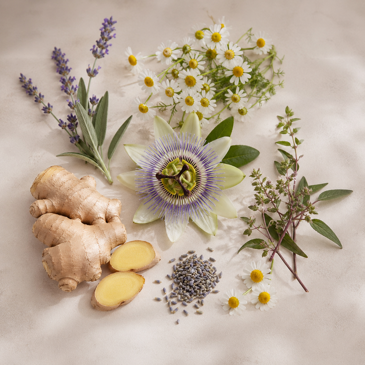 Natural ingredients used in pet wellness formulas